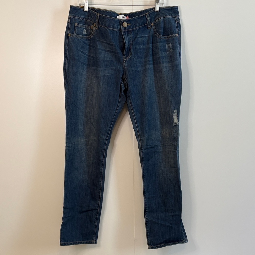 CAbi Dark Blue Slim Boyfriend Straight Leg Jeans style 5165